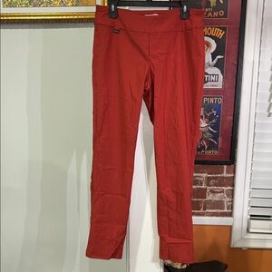 Peck & Peck Red Straight-Leg Pants